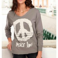 Statement-Kuschel-Feinstrickpullover, taupe