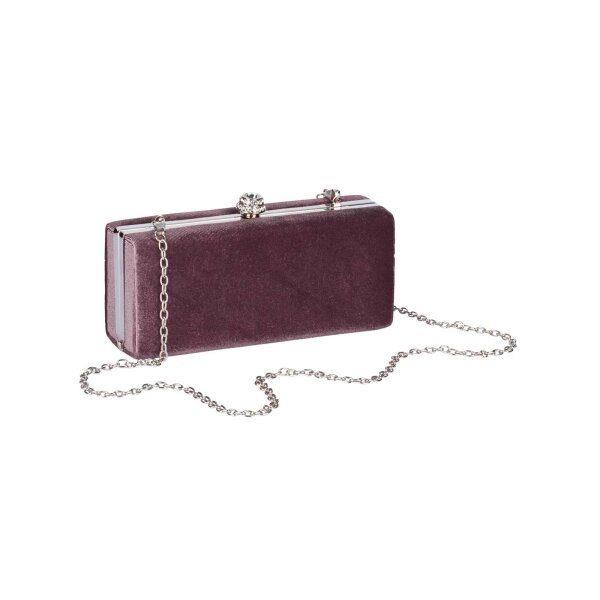 Samt-Clutch, altrosa