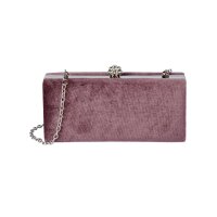Velvet clutch, old rosé