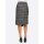 Designer-Wickelrock, schwarz-ecru