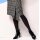 Designer-Wickelrock, schwarz-ecru