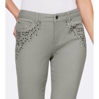5-Pockets-Stretchhose m.Ziersteinchen, schlamm