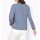 Shirt m. Spitze und Glitzerprint, taubenblau
