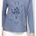 Shirt m. Spitze und Glitzerprint, taubenblau