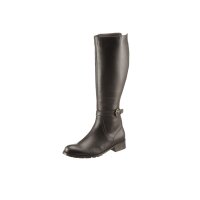 Marken-Rind-Nappaleder-Stiefel m.Stretcheinsatz, braun