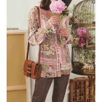 Druckbluse, bunt