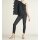Longbluse m. Strass, schwarz