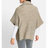 Strickjacke m. Stehkragen, champagner-beige-meliert