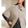 Strickjacke m. Stehkragen, champagner-beige-meliert