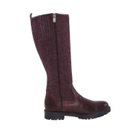 Leder-Filz-Stiefel, bordeaux