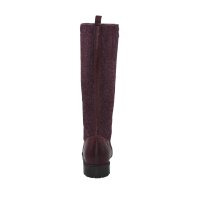 Leder-Filz-Stiefel, bordeaux