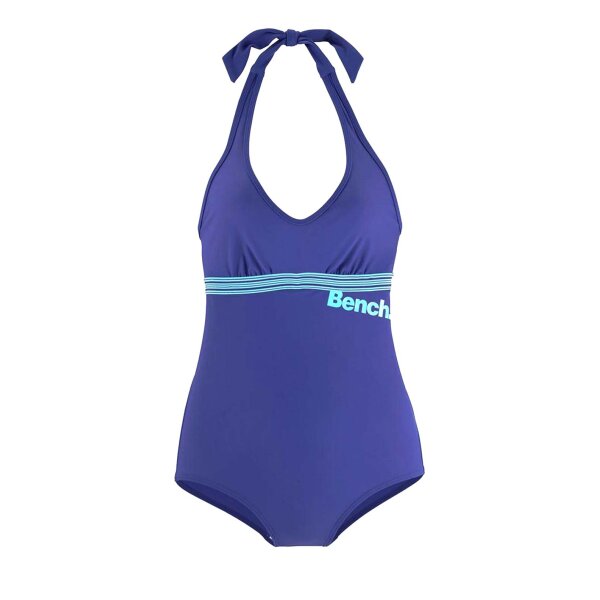 Marken-Badeanzug, blau, C/D-Cup