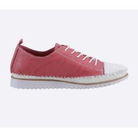 Rind-Nappaleder-Schnürer m.Handnaht, pink