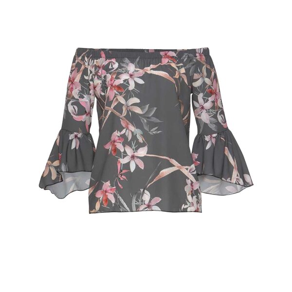 Carmen blouse, grey-rose