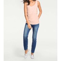 Shirt top with beads, rosé