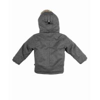 Marken-Kinder-Jacke, grau-limone