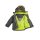 Marken-Kinder-Jacke, grau-limone
