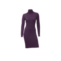 Turtleneck knit dress, bordeaux
