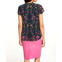 Print blouse, black-multicolour