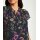 Print blouse, black-multicolour