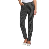 Stretchhose, schwarz-weiß