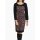 Designer-Druckkleid, schwarz-bunt