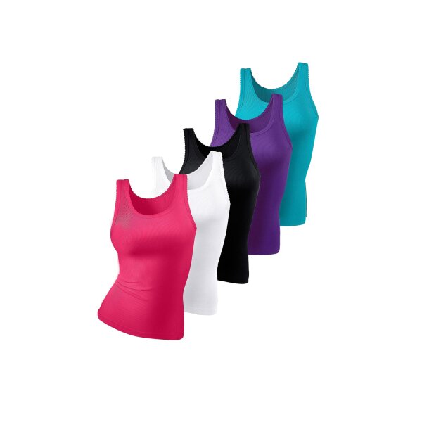 Tanktops im 5er-Pack, 5 Farben