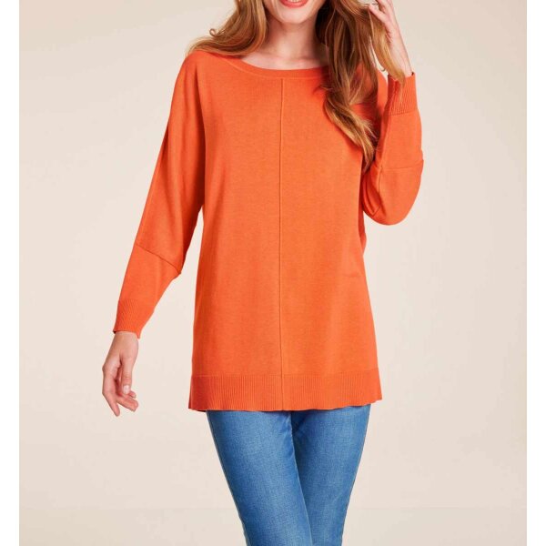 Designer-Oversizedpullover, orange