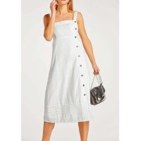 Linen dress, offwhite