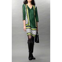 Print dress, green-black