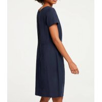 Designer-Leinen-Etuikleid, marine