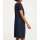 Designer-Leinen-Etuikleid, marine