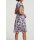Designer-Volantdruckkleid, bunt