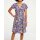 Designer-Volantdruckkleid, bunt