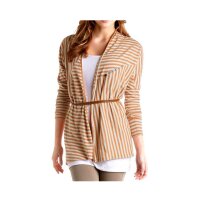 Marken-Jerseyjacke, ecru-rost