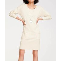 Feinstrickkleid, creme