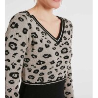 Knit dress, black-golden coloured