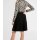 Knit dress, black-golden coloured