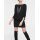 Rippenstrickkleid, schwarz