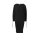 Rippenstrickkleid, schwarz