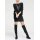 Rippenstrickkleid, schwarz