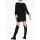 Rippenstrickkleid, schwarz