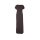 Designer-Maxi-Shirtkleid, braun