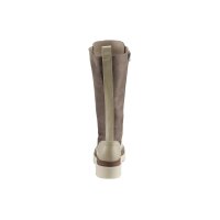 Microfaser-Rind-Nappaleder-Stiefel, taupe-beige