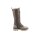 Microfaser-Rind-Nappaleder-Stiefel, taupe-beige