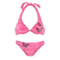 Marken-Bügel-Bikini, pink