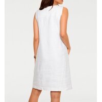 Designer-Leinenkleid, weiß