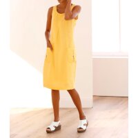 Linen dress, yellow