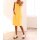 Linen dress, yellow