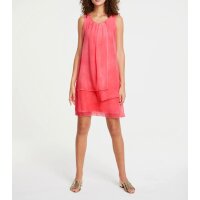 Chiffon dress, coral